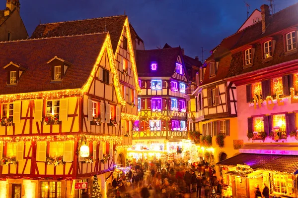 Tiempo Navidad Colmar Alsacia Francia — Foto de Stock