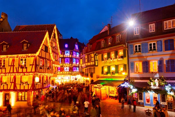 Tiempo Navidad Colmar Alsacia Francia — Foto de Stock