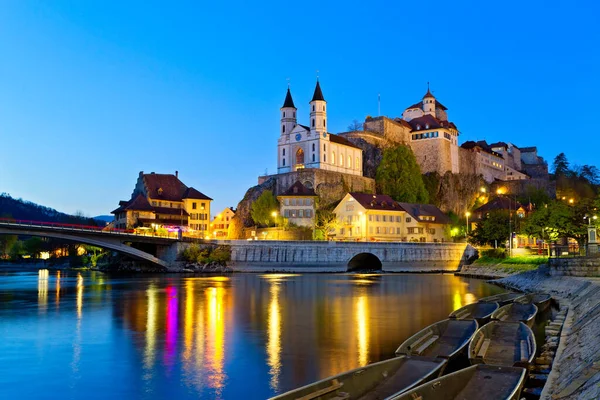 Замок Аарбург Недалеко Цюриха Швейцария — стоковое фото