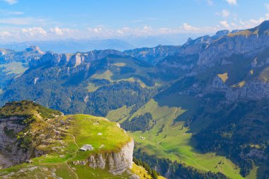 Alpstein 'de güzel manzara, İsviçre Alpleri, İsviçre