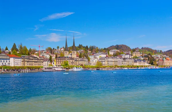 Famous Lucerne City Lake Lucerne Άλπεις Ελβετία — Φωτογραφία Αρχείου