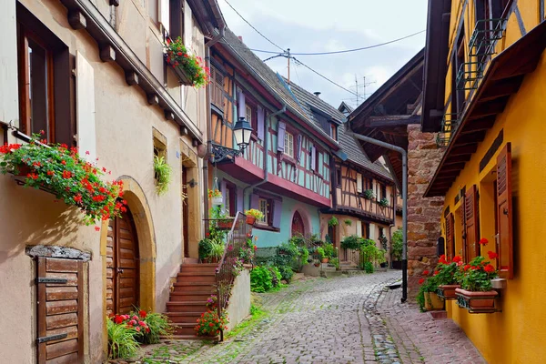 Malerisches Dorf Riquewihr Elsass Frankreich — Stockfoto