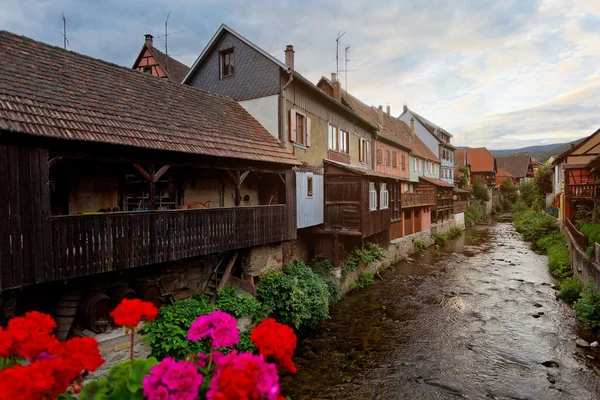 Pittoreska Byn Kaysersberg Alsace Frankrike — Stockfoto