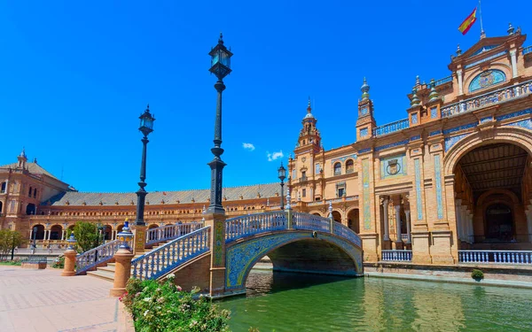ünlü plaza de espana seville, Endülüs, İspanya