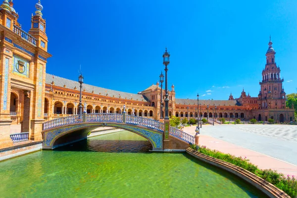 ünlü plaza de espana Seville, İspanya