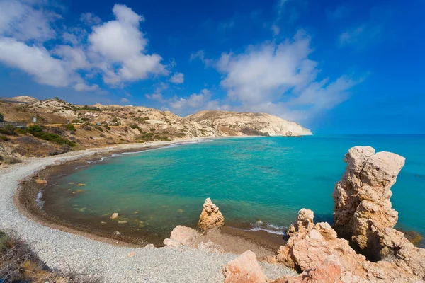 Praia Afrodite Perto Paphos Chipre — Fotografia de Stock