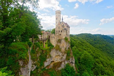 Lichtenstein Şatosu, Almanya 'nın panoramik manzarası