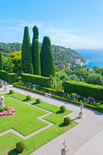 Villa Tuin Ephrussi Rothschild Côte Azur Frankrijk — Stockfoto