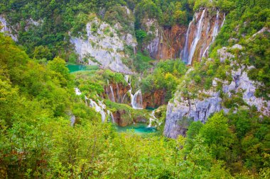 Beautiful Waterfall, Plitvice Lakes, Croatia
