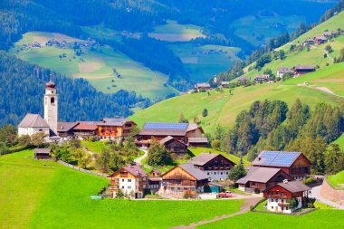 Beautiful village in South Tyrol, Italy clipart
