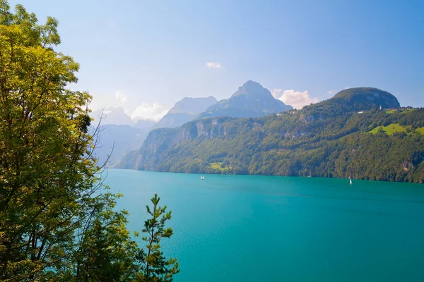 瑞士提契诺的卢加诺湖 — 图库照片