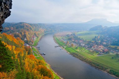 Autumn in Saxon Switzerland near Dresden, Germany