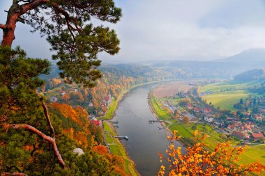 Autumn in Saxon Switzerland near Dresden, Germany