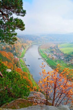Autumn in Saxon Switzerland near Dresden, Germany