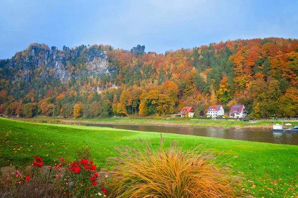 Autumn Saxon Switzerland Dresden Germany — стоковое фото