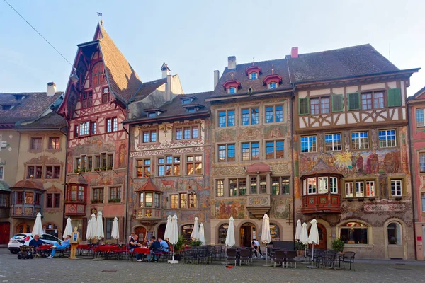 Medieval Stein am Rhein village near Zurich, Switzerland