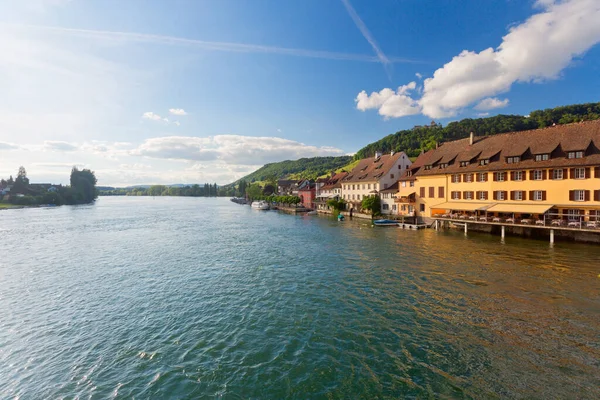 Μεσαιωνικό Χωριό Stein Rhein Κοντά Στη Ζυρίχη Ελβετία — Φωτογραφία Αρχείου