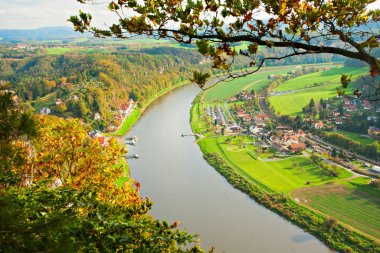 Autumn in Saxon Switzerland near Dresden, Germany