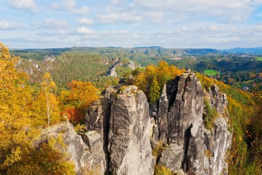 Autumn in Saxon Switzerland near Dresden, Germany