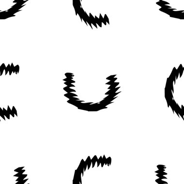 Beyaz arka planda siyah alfabe C harfleri. Kusursuz soyut vektör geometrik desen. Hediye ambalaj kağıdı, çarşaf ve iç döşeme için mükemmel. Okul ve öğrenme teması.