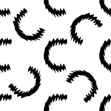 Beyaz arka planda siyah alfabe C harfleri. Kusursuz soyut vektör geometrik desen. Hediye ambalaj kağıdı, çarşaf ve iç döşeme için mükemmel. Okul ve öğrenme teması.