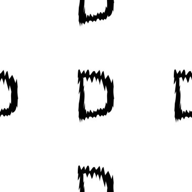 Beyaz arkaplanda siyah alfabe harfleri. Kusursuz soyut vektör geometrik desen. Hediye ambalaj kağıdı, çarşaf ve iç döşeme için mükemmel. Okul ve öğrenme teması.