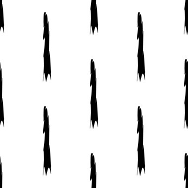 Beyaz arkaplanda siyah alfabe harfleri. Kusursuz soyut vektör geometrik desen. Hediye ambalaj kağıdı, çarşaf ve iç döşeme için mükemmel. Okul ve öğrenme teması.