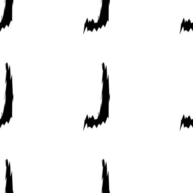 Beyaz arkaplanda siyah alfabe harfleri. Kusursuz soyut vektör geometrik desen. Hediye ambalaj kağıdı, çarşaf ve iç döşeme için mükemmel. Okul ve öğrenme teması.