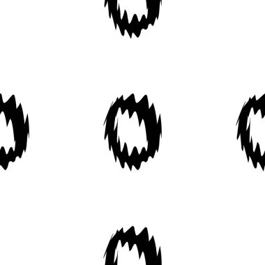 Beyaz arkaplanda siyah alfabe harfleri. Kusursuz soyut vektör geometrik desen. Hediye ambalaj kağıdı, çarşaf ve iç döşeme için mükemmel. Okul ve öğrenme teması.