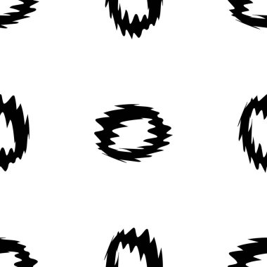 Beyaz arkaplanda siyah alfabe harfleri. Kusursuz soyut vektör geometrik desen. Hediye ambalaj kağıdı, çarşaf ve iç döşeme için mükemmel. Okul ve öğrenme teması.