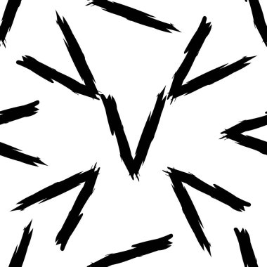 Beyaz arkaplanda siyah alfabe harfleri. Kusursuz soyut vektör geometrik desen. Hediye ambalaj kağıdı, çarşaf ve iç döşeme için mükemmel. Okul ve öğrenme teması.