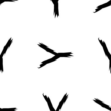 Beyaz arkaplanda siyah alfabe harfleri. Kusursuz soyut vektör geometrik desen. Hediye ambalaj kağıdı, çarşaf ve iç döşeme için mükemmel. Okul ve öğrenme teması.