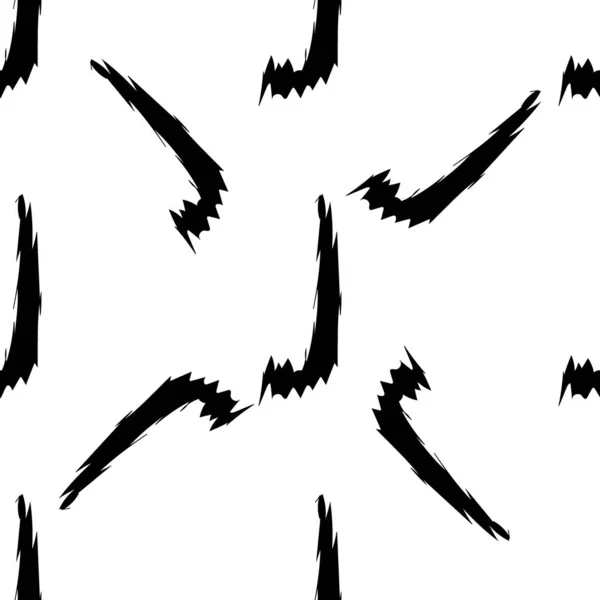 Schwarze Buchstaben Auf Weißem Hintergrund Nahtlose Abstrakte Geometrische Vektormuster Perfekt — Stockvektor