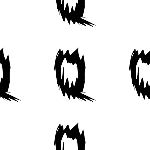 Schwarze Buchstaben Auf Weißem Hintergrund Nahtlose Abstrakte Geometrische Vektormuster Perfekt — Stockvektor