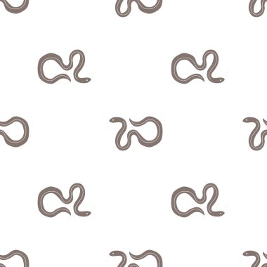 Yılanlar kusursuz desenli. Yılanlar uzun, bacaksız, etobur sürüngenler. Vahşi Batı teması. El çizimi renkli moda Vektör illüstrasyonu. Vahşi yaşam konsepti.