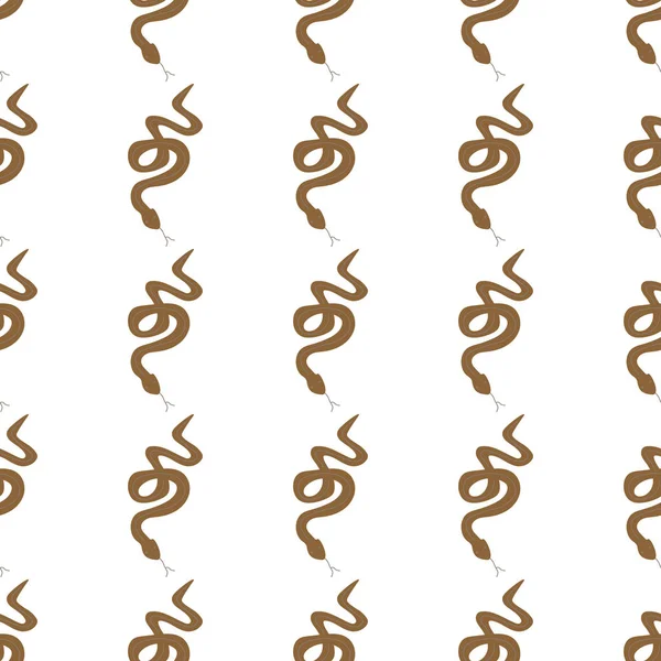 Snakes Seamless Pattern Snakes Elongated Legless Carnivorous Reptiles Wild West — ストックベクタ