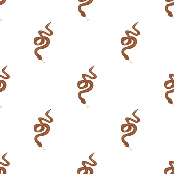 Snakes Seamless Pattern Snakes Elongated Legless Carnivorous Reptiles Wild West — ストックベクタ