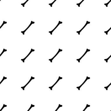 Çeşitli pozlarda siyah iskeletler. Cadılar Bayramı tasarımı. Sonbahar, tatil, kumaş ve tekstil için mükemmel. Kusursuz tekrarlama kumaşı.