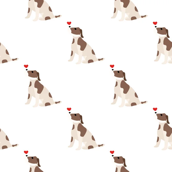 Lindos Perros Jack Russell Terrier Animales Fanny Vector Dibujado Mano — Vector de stock