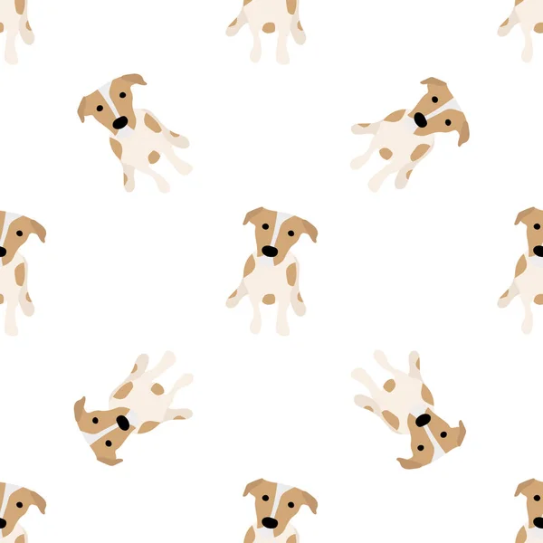 Γλυκά Σκυλιά Τζακ Ράσελ Τεριέ Φάννυ Ζώα Διάνυσμα Χέρι Που — Διανυσματικό Αρχείο