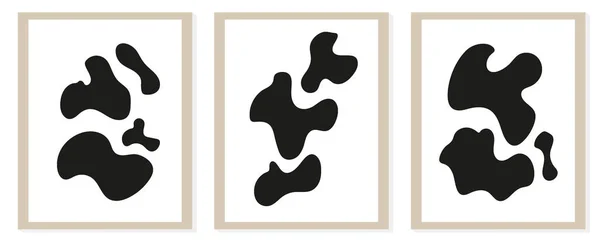 具有几何有机矢量的现代抽象马蒂斯构图 — 图库矢量图片