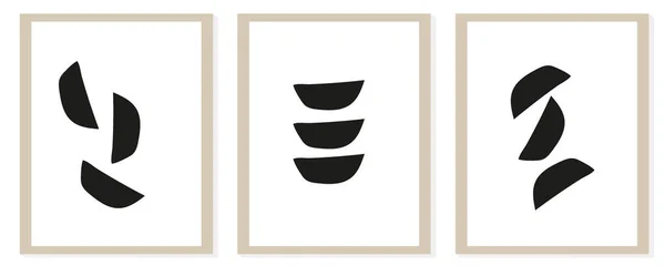 Modna Nowoczesna Abstrakcyjna Kompozycja Matisse Geometryczną Organiczną Ilustracją Wektora Kształtu — Wektor stockowy