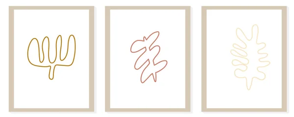Trendige Moderne Abstrakte Matisse Komposition Mit Geometrischer Organischer Formvektorillustration — Stockvektor