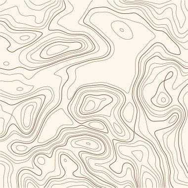 Topografik harita arkaplanı. Şebeke haritası. Sınır çizgilerinin şekli. Vektör illüstrasyonu