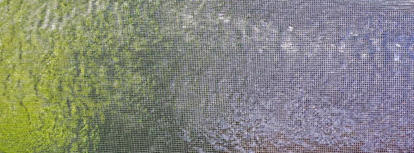 Természetes Elvont Háttér Egy Szúnyogháló Amely Mosott Egy Tömlő Horizont — Stock Fotó