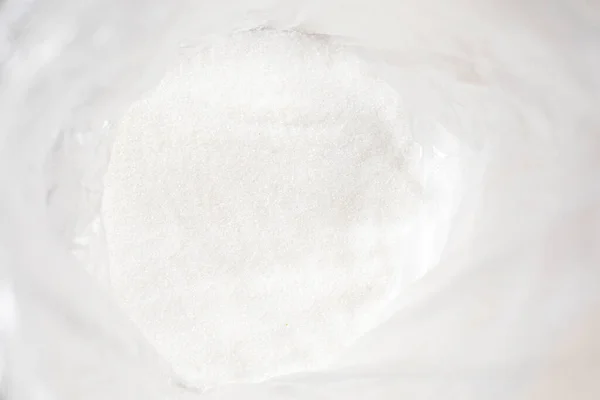 Azúcar Remolacha Una Bolsa Plástico Desechable Horizontal —  Fotos de Stock