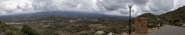 Prachtig Panoramisch Uitzicht Kreta Eiland Nabij Melidoni Grot Horizontaal — Stockfoto