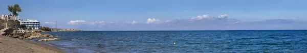 Schöner Blick Auf Den Strand Der Nähe Von Hersonisos Einem — Stockfoto