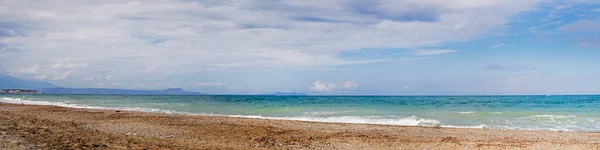 Schöner Panoramablick Auf Den Strand Von Matala Auf Kreta — Stockfoto