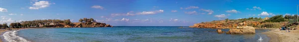 Vista Panoramica Sulla Costa Del Mare Nel Nord Creta Vicino — Foto Stock